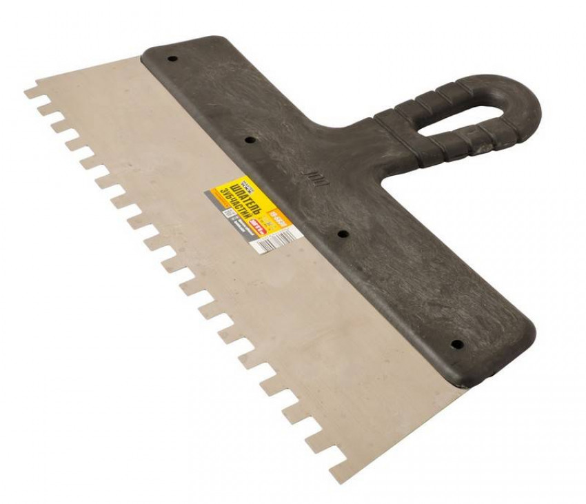 MasterTool Шпатель зубчастий 300*8*8 мм, Ст.: 19-6830-19-6830