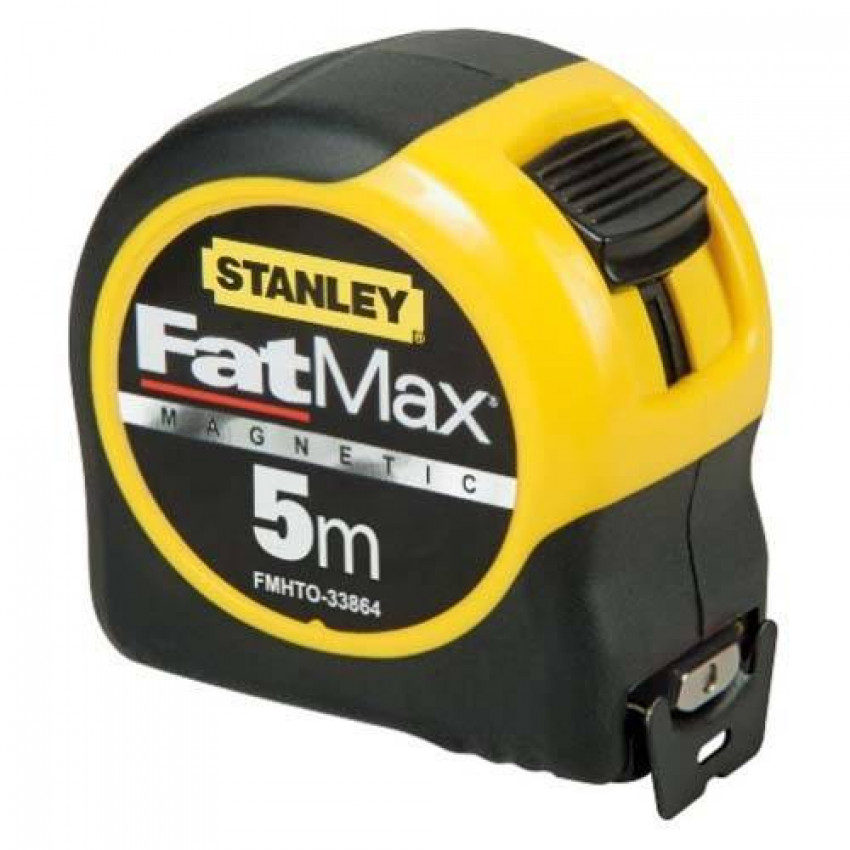 Рулетка вимірювальна STANLEY "FatMax Blade Armor" магнітна L=5м, B=32мм.-FMHT0-33864