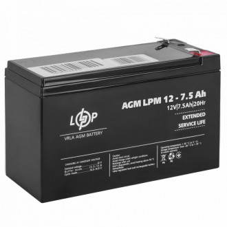 Акумулятор AGM LPM 12V - 7.5 Ah