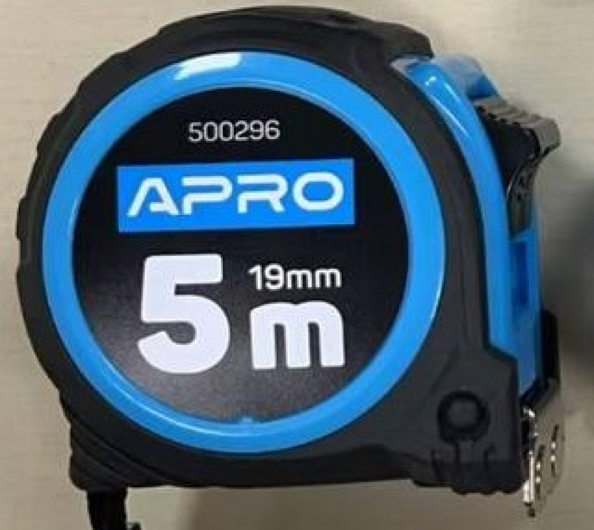 Рулетка обгумована з магнітом 5 м х 19 мм APRO  (APRO)-500296