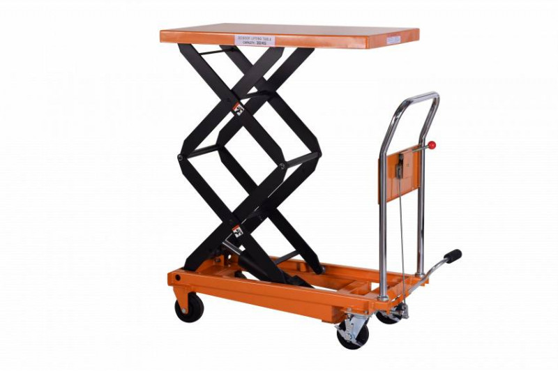 Стіл-платформа вантажопідйомний гідравлічний 350кг/1,3м SYTJ-35S, колір-жовтий-SYTJ- 35S Y