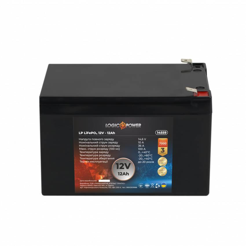 Акумулятор LP LiFePO4 12V - 12 Ah-