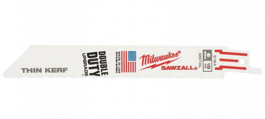 Полотно для шаб. пили Metal MILWAUKEE, 150х1, 8мм, (5шт)-48005182