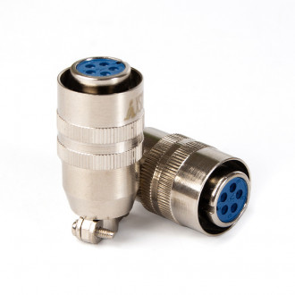 Роз'єм п'ятиполюсний кабельний ХS12 K5M (гніздо) Welding Dragon / Роз'ємне з'єднання для зварювальних TIG пальників-[articul]