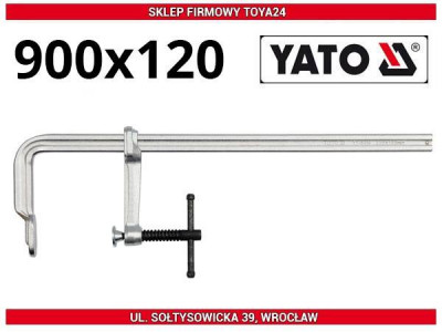 Струбцина кована хромована YATO, l=900х120 мм [5]-[articul]