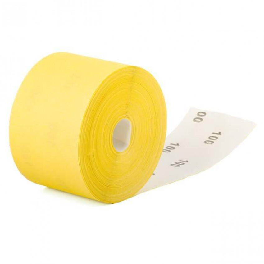 Шкурка шліфувальна, паперова основа, К100, 115 мм × 50 м INTERTOOL BT-0820-BT-0820