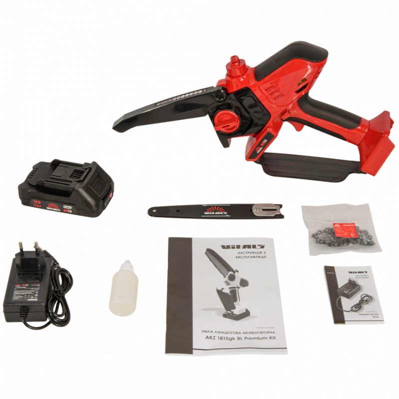 Пила ланцюгова акумуляторна Vitals Master AKZ 1815gk BL Premium Kit-237652