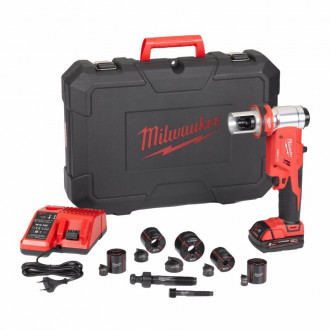 Акумуляторний гідравлічний пробійник MILWAUKEE M18 HKP-201CA ( зарядний пристрій, 1 акум.X M18 B2 (2Ач)-[articul]