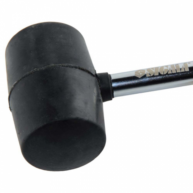 Киянка гумова чорна 225г металева обгумована рукоятка SIGMA (4317461)-4317461