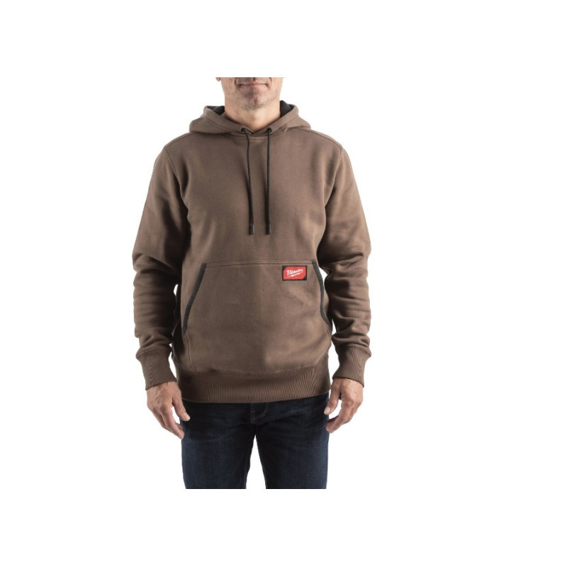 Толстовка WHMW MILWAUKEE, з капюшоном, коричнева, розмір L-4932493133