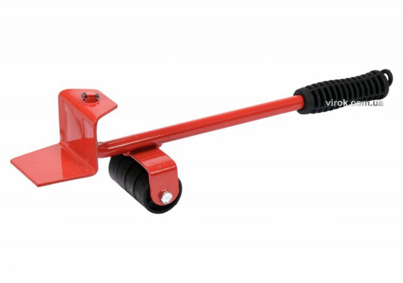 Набір для переміщення меблів YATO: макс. вага – 300 кг, висота – 70 мм, 4 підставки важіль, 5 елем.-YT-37490