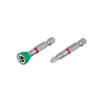 Комплект насадок викруткових PH2 з обмежувачем, S2, 2 од., STORM INTERTOOL VT-0231-[articul]