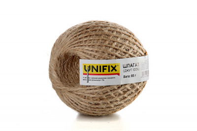 Шпагат (джут 100%) клубок 85г UNIFIX-[articul]