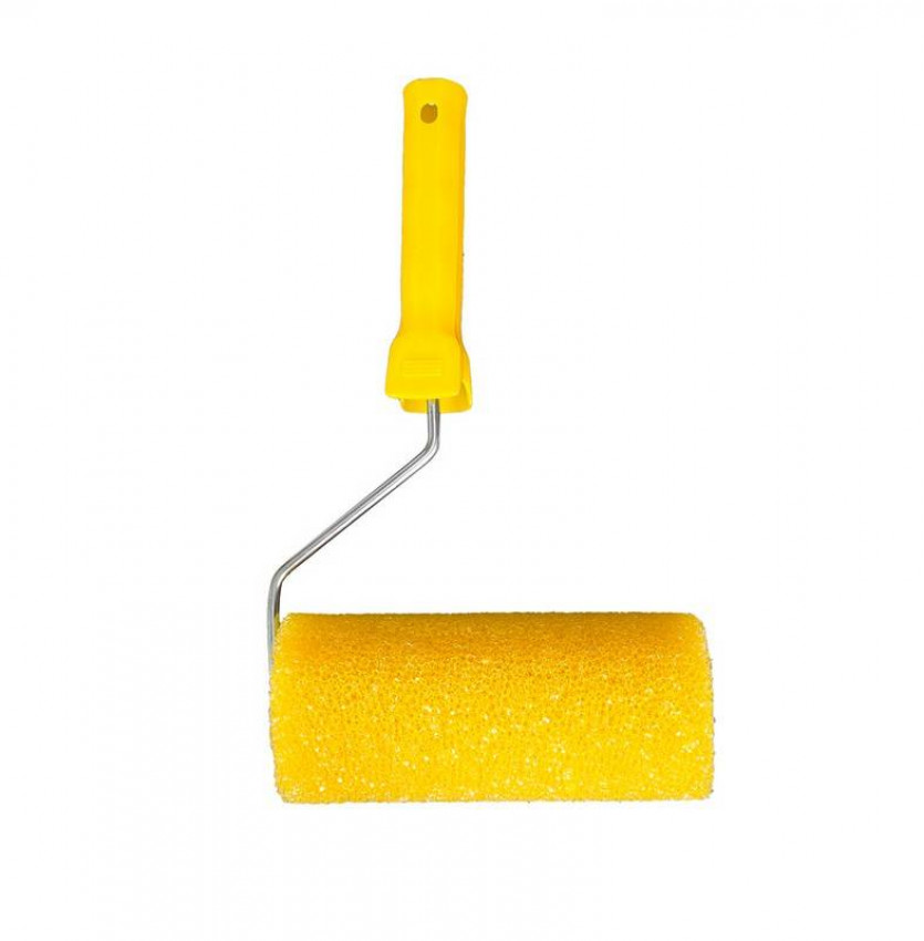 Валик структурний поролоновий MASTERTOOL 80х180 мм d 6 мм з ручкою 92-6103-92-6103