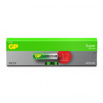 Батарейка GP Super Alkaline (LR6) лужна 15A21-PAB12 блістер 12 шт в упаковці-[articul]