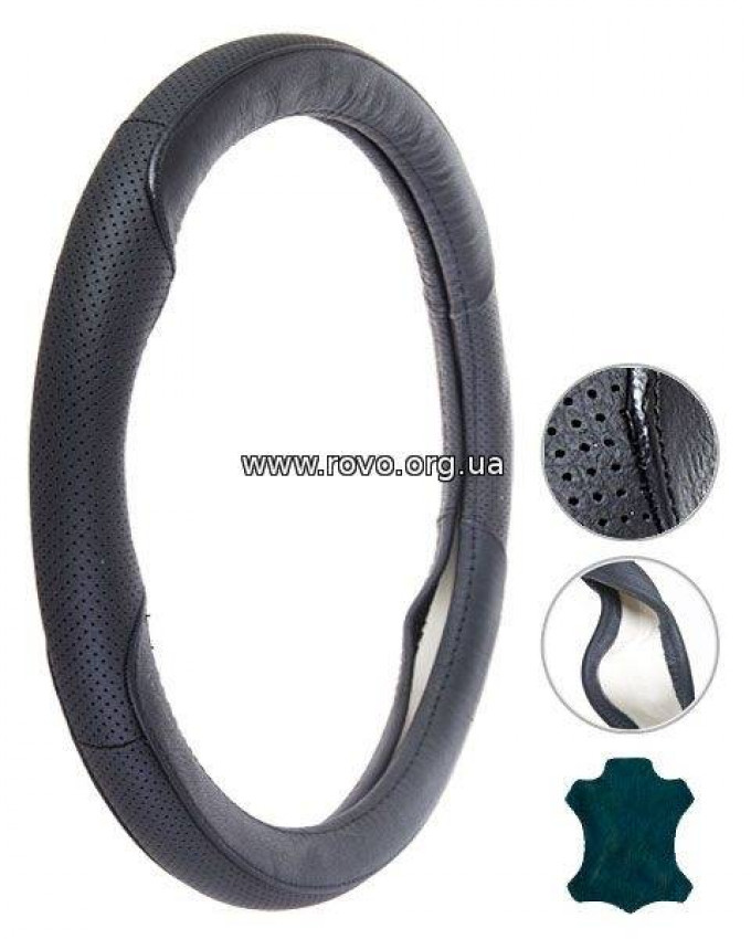 Чохол на кермо VITOL VL-L245 BK M (25)-VL-L245 BK M (25)