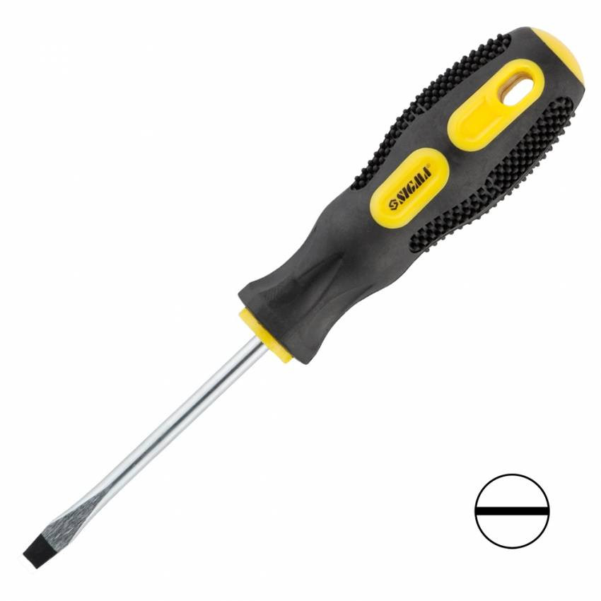 Викрутка шліцева SL5,0х75мм CrV Sigma (4006341)-4006341