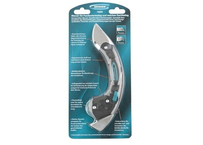Ніж для підлогового покриття та м'якої покрівлі// GROSS-78888