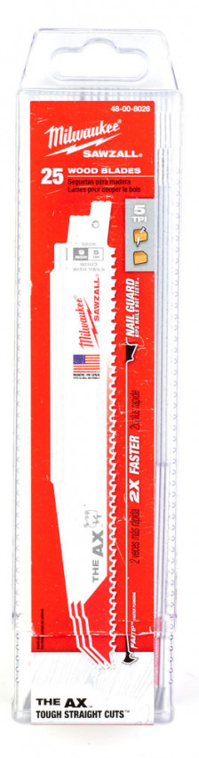 Полотно для шаб. пили THE AX FANG TIP 230х5 (25 шт)-48008026