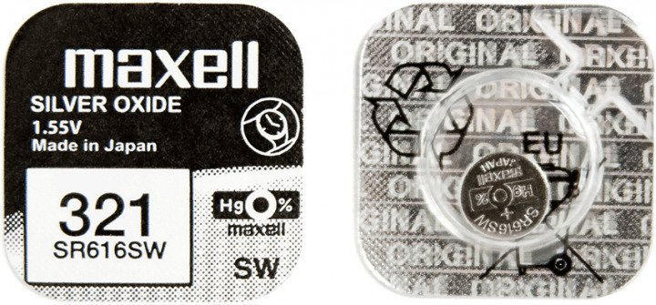 Срібно-оксидна батарейка Maxell "таблетка" SR616SW 1шт/уп-18292800