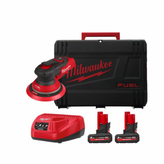 Шліфмашина ексцентрикова акумуляторна MILWAUKEE M12 FROS5-502X Ø150мм (ЗП+2акум.Х5Аг+HDкейс)-[articul]