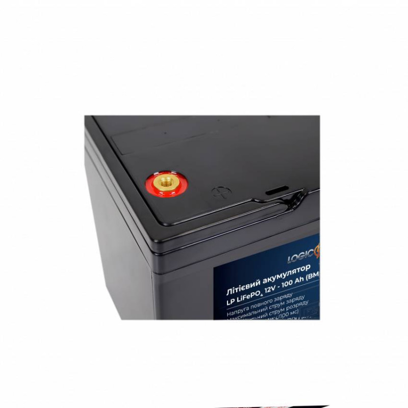 Акумулятор LP LiFePO4 для ДБЖ LiFePO4 12V - 100 Ah (BMS 80A/40A) пластик-LP19641