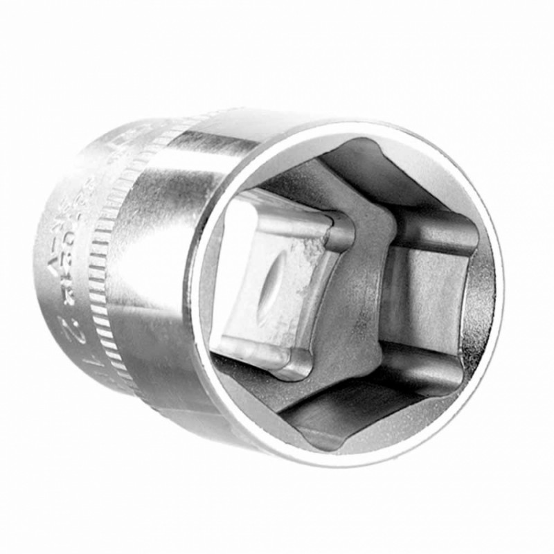Насадка шестигранна коротка 1/2" 21мм CrV ULTRA (6070212)-6070212