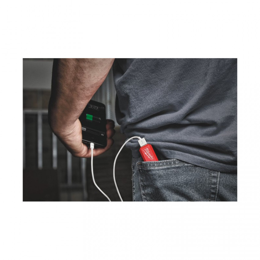 Повербанк 2,1А PPS-301 с зарядним пристроєм USB L4 MILWAUKEE 4932493335-4932493335