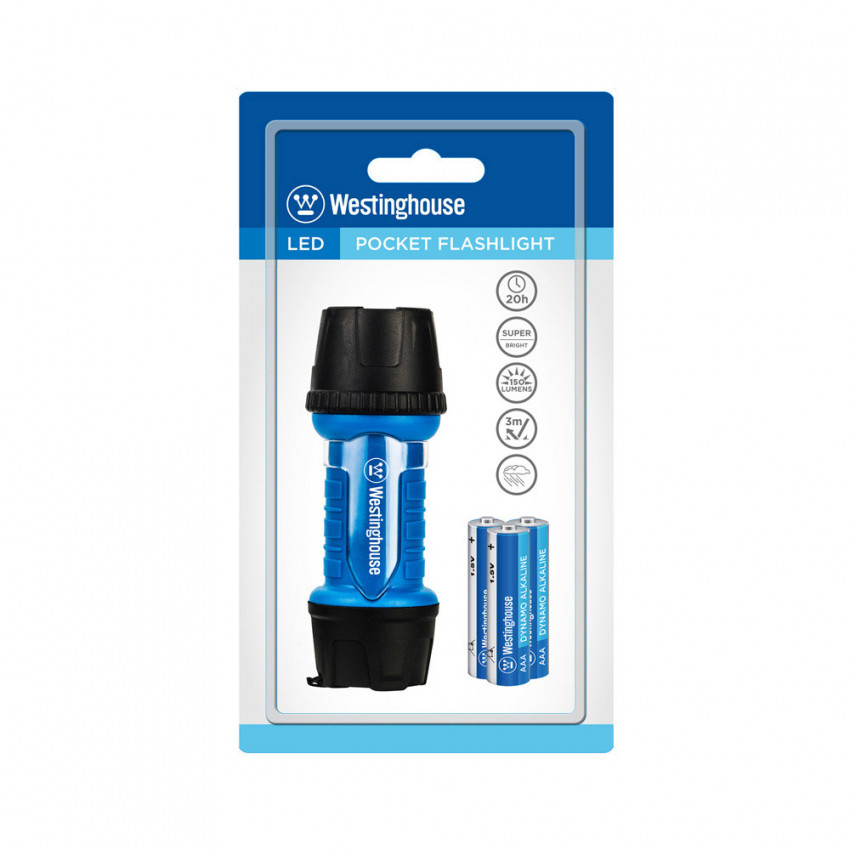 Ліхтар ручний Westinghouse 3W LED WF1501 + 3 x AAA /LR03 батарейки в комплекті-WF1501-3LR03NTB