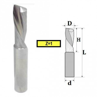 Фреза Пазова однозуба z1, D2, H7, d3.175, L36 31-645-020-[articul]