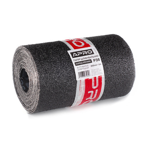 Папір шліфувальний тканинний Ultra витривалий (карбід кремнію) 200мм*5м P40 APRO-828201