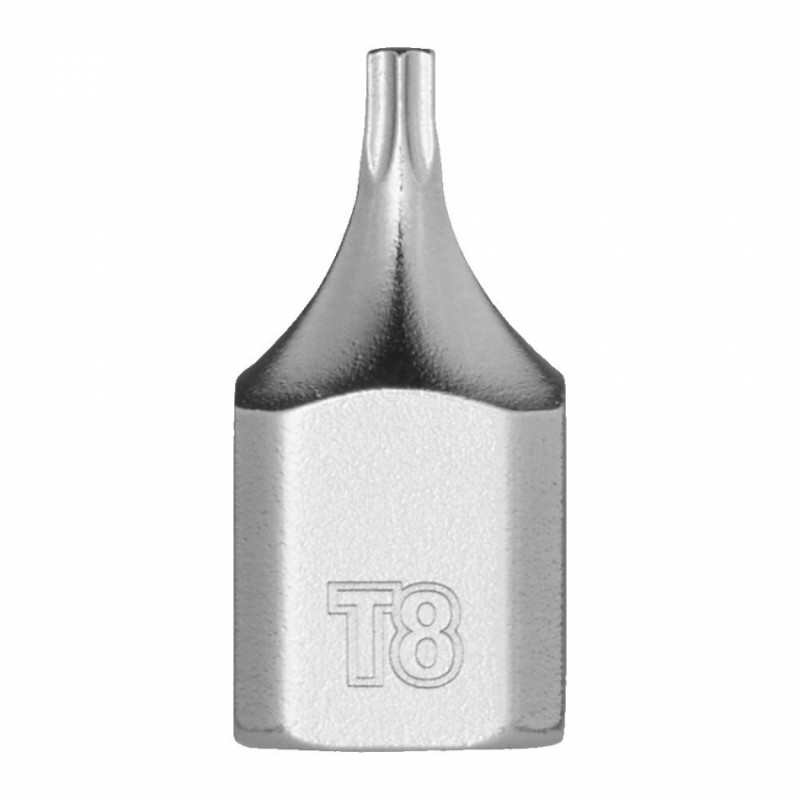 Головка торцева хромована 1/4'' MILWAUKEE укорочена з бітою Torx, T8-4932500462