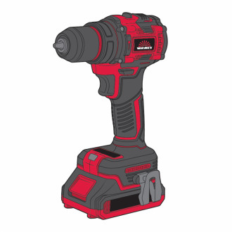 Дриль-шуруповерт акумуляторний Vitals Master AU 1832c BL Kit+-[articul]