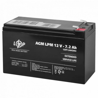 Акумулятор AGM LPM 12V - 7.2 Ah