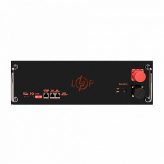 Акумулятор LP LiFePO4 51,2V - 100 Ah (5120Wh) (BMS SP 100A/50А) RM RS485/CAN LCD BL-[articul]