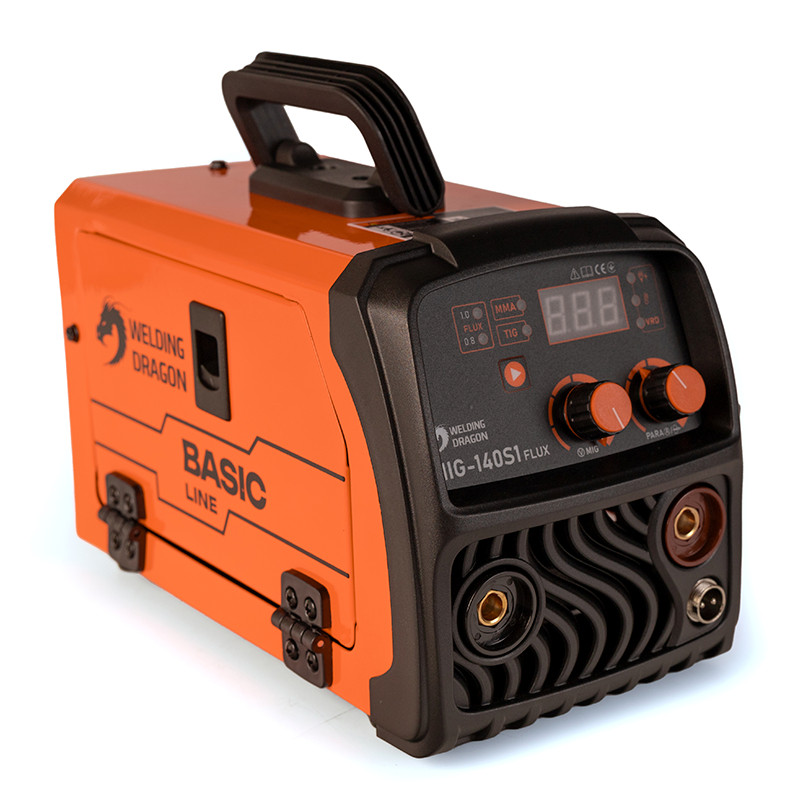 Напівавтомат зварювальний Welding Dragon MIG-140 S1 FLUX портативний для зварювання самозахисним флюсовим порошковим дротом-MIG.140S1-1
