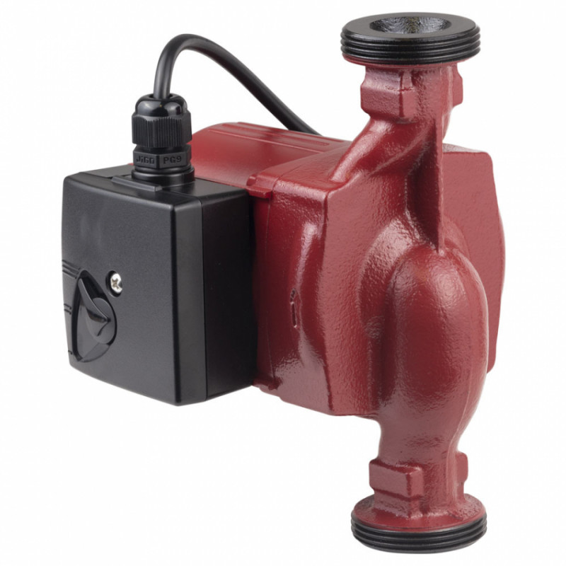 Насос циркуляційний 100Вт Hmax 6м Qmax 75л/хв Ø1½" 180мм гайки Ø1" AQUATICA (774132)-774132