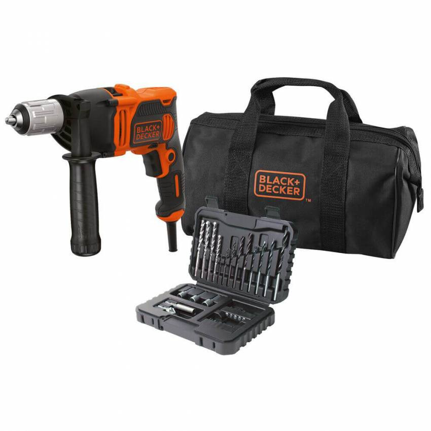 Дриль ударний мережевий BLACK DECKER BEH850-BEH850