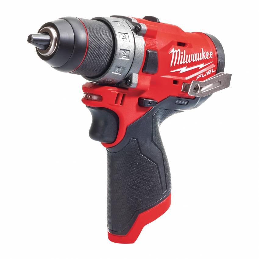 Дриль-шуруповерт акумуляторний MILWAUKEE, M12 FDD-202X, 37Нм (зарядний пристрій, 2 акум.Х 2Ач, HDкейс)-4933459816