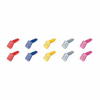 Кліпса для кольорового маркування ручки KNIPEX 00 61 10 C V01 ColorCode, MIX 10шт.-[articul]