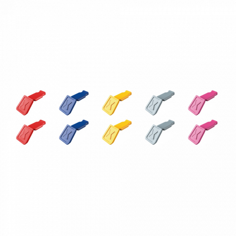 Кліпса для кольорового маркування ручки KNIPEX 00 61 10 C V01 ColorCode, MIX 10шт.-00 61 10 C V01