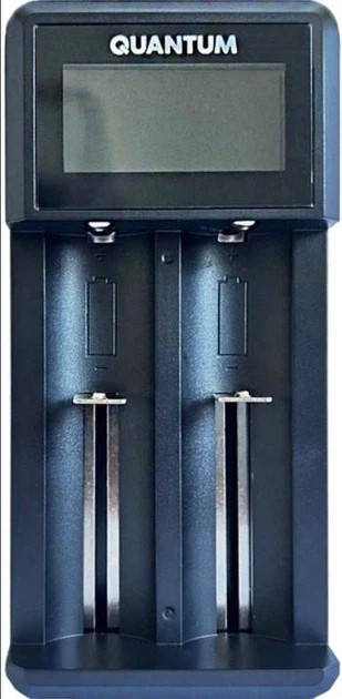 Зарядний пристрій Quantum QM-BC4120 універсальний 2-slot (USB), РК-дисплей, BEST LINE-QM-BC4120