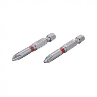 Комплект викруткових насадок PH2 1/4&quot; * 50 мм, S2, уп. 2 од., STORM INTERTOOL VT-0212-[articul]