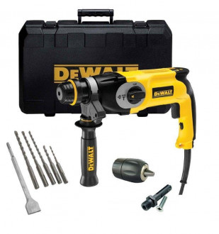 Перфоратор DeWalt, SDS-Plus, 800 Вт, 3,4 Дж, 3-режимний, 2,6 кг, валіза.