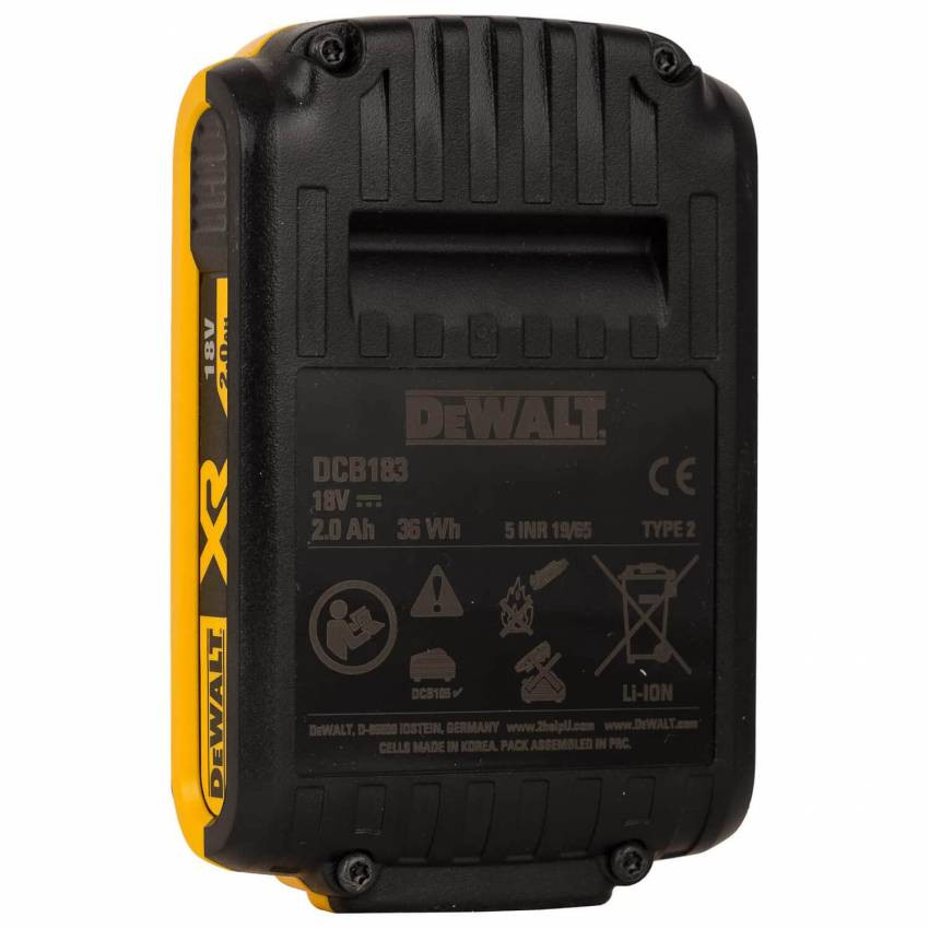 Акумуляторна батарея DeWALT DCB183 18 В, 2 Ач,-DCB183