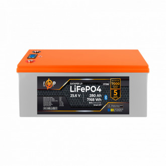 Акумулятор LP LiFePO4 25,6V - 280 Ah (7168Wh) (BMS 200A/200А) пластик Smart BT-[articul]