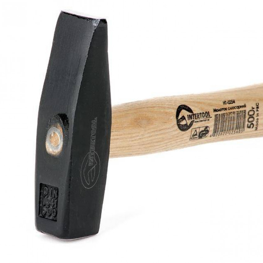 Молоток слюсарний 500г,ручка ясен INTERTOOL HT-0254-HT-0254