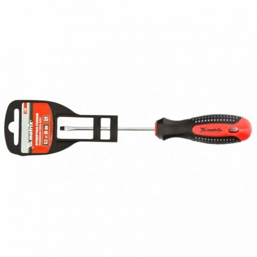 Викрутка Fusion SL3.0 х 80 мм, CrV, трикомпонентна рукоятка "anti slip", MTX-114069