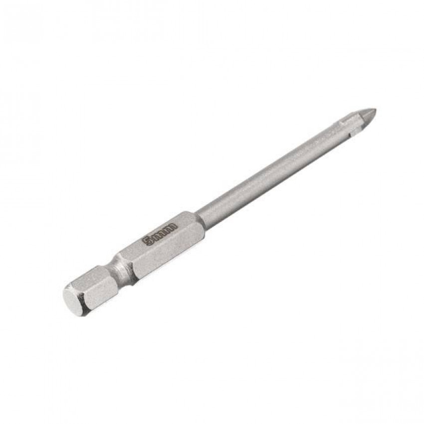 Свердло по склу та кераміці, 5 мм, HEX 1/4" INTERTOOL SD-0285-SD-0285