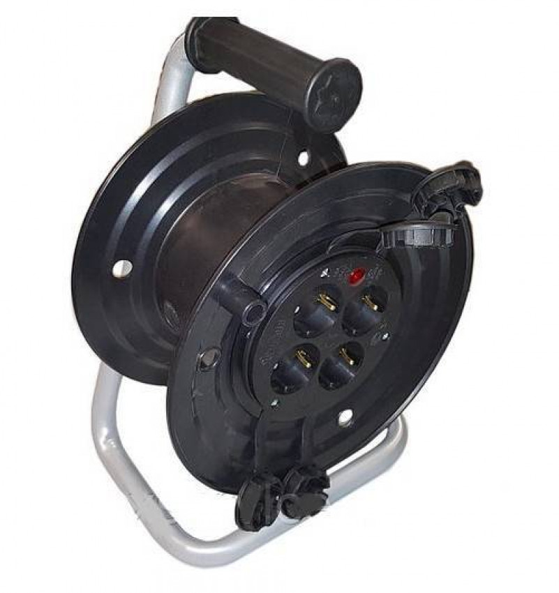 BM9-2103-0000 Катушка переносная, 50м (3х2,5 ПВС) с розетками 4 шт 16А, IP44-92756--SOKOL